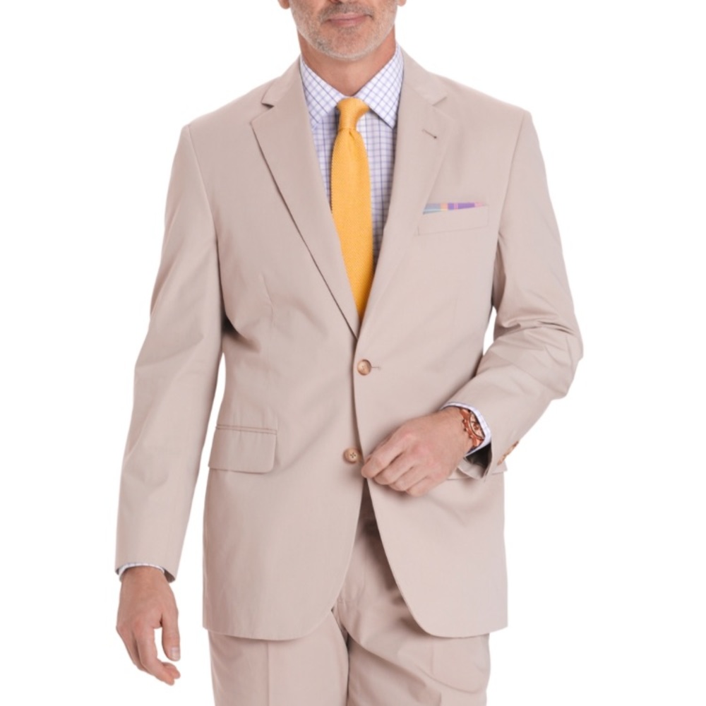 Brooks Brothers Madison 1818 Cotton Blazer 48R Tan